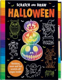 Book Cover for Scratch and Draw Halloween - Scratch Art Activity Book by Arthur Over