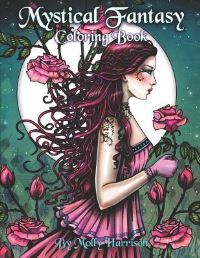 Book Cover for Mystical Fantasy Coloring Book by Molly Harrison