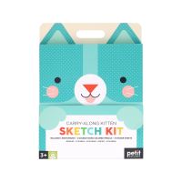 Book Cover for Carry-Along Kitten Sketch Kit by Petit Collage
