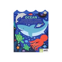 Book Cover for Ocean Coloring Book + Stickers by Petit Collage