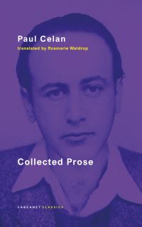 Book Cover for Collected Prose by Paul Celan
