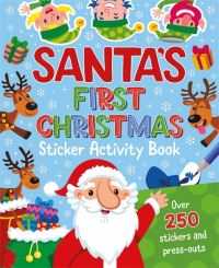 Book Cover for Santa's First Christmas Sticker Activity Book by Igloo Books Ltd