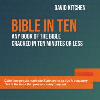 Book Cover for Bible in Ten by David Kitchen