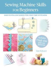 Book Cover for Sewing Machine Skills for Beginners by Jane Bolsover