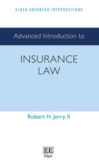 Book Cover for Advanced Introduction to Insurance Law by Robert H Jerry