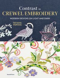 Book Cover for Contrast in Crewel Embroidery by Tatiana Popová