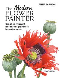 Book Cover for The Modern Flower Painter by Anna Mason