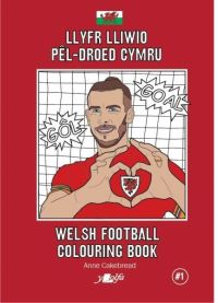 Book Cover for Llyfr Lliwio Pêl-Droed Cymru by Anne Cakebread