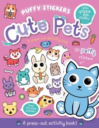 Book Cover for Puffy Sticker Cute Pets by Kit Elliot