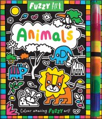 Book Cover for Fuzzy Art Animals by Melanie Hibbert