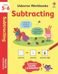 Book Cover for Usborne Workbooks Subtracting 5-6 by Holly Bathie