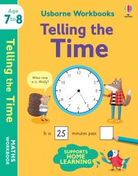 Book Cover for Usborne Workbooks Telling the Time 7-8 by Holly Bathie