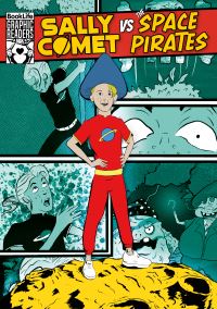 Book Cover for Sally Comet Vs the Space Pirates by Robin Twiddy