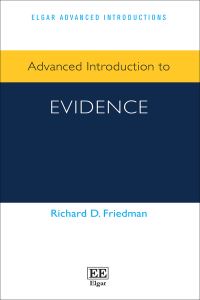 Book Cover for Advanced Introduction to Evidence by Richard D Friedman