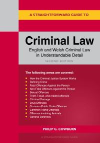 Book Cover for A Straightforward Guide to Criminal Law by Philip G Cowburn