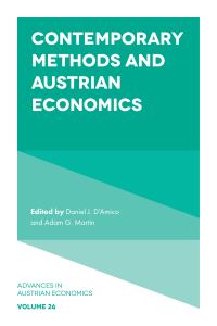 Book Cover for Contemporary Methods and Austrian Economics by Daniel J DAmico, Adam Martin