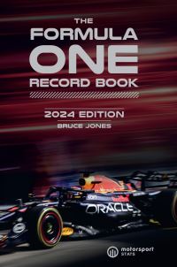 Book Cover for The Formula One Record Book 2024 by Bruce Jones