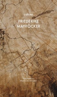 Book Cover for Cahier by Friederike Mayröcker