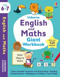 Book Cover for Usborne English and Maths Giant Workbook 6-7 by Holly Bathie, Jessica Greenwell, Jane Bingham, Caroline Young