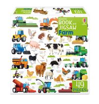 Book Cover for Usborne Book and Jigsaw Farm by Kate Nolan