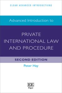 Book Cover for Advanced Introduction to Private International Law and Procedure by Peter Hay