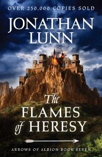 Book Cover for The Flames of Heresy by Jonathan Lunn