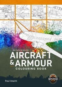 Book Cover for Aircraft & Armour Colouring Book by Paul Hewitt