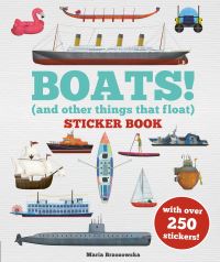Book Cover for Boats! Sticker Book by Bryony Davies