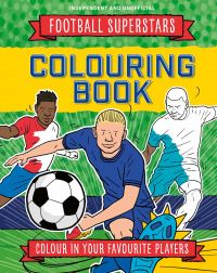 Book Cover for Football Superstars Colouring Book by Simon Mugford