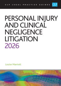 Book Cover for Personal Injury and Clinical Negligence Litigation by Louise Marriott