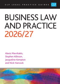 Book Cover for Business Law and Practice 2026/27 by Alexis Mavrikakis, Stephen Allinson, Jacqueline Kempton, Nick Hancock