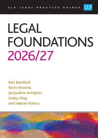 Book Cover for Legal Foundations by Keir Bamford