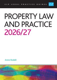 Book Cover for Property Law and Practice 2026/27 by Anne Rodell