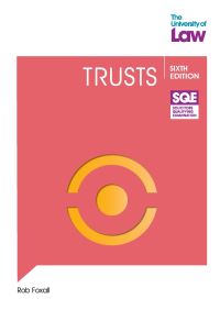 Book Cover for SQE Trusts 6E by Rob Foxall