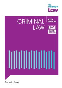 Book Cover for SQE Criminal Law 6E by Amanda Powell