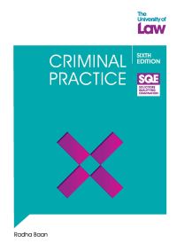 Book Cover for SQE Criminal Practice 6E by Radha Baan