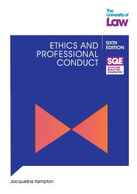 Book Cover for SQE Ethics and Professional Conduct 6E by Jacqui Kempton