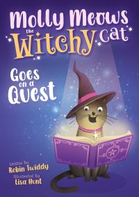 Book Cover for Molly Meows the Witchy Cat Goes on a Quest by Robin Twiddy