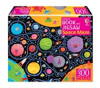 Book Cover for Usborne Book and Jigsaw Space Maze by Sam Smith