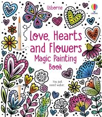 Book Cover for Love, Hearts and Flowers Magic Painting Book by Abigail Wheatley