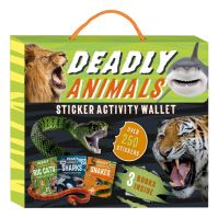Book Cover for Deadly Animals Sticker Activity Wallet by Igloo Books Ltd