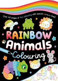 Book Cover for Rainbow Animals Colouring by Igloo Books Ltd