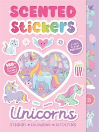 Book Cover for Scented Stickers Unicorns by Igloo Books Ltd