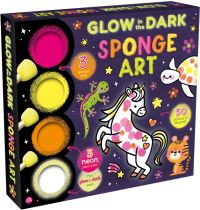 Book Cover for Glow in the Dark Sponge Art by Igloo Books Ltd