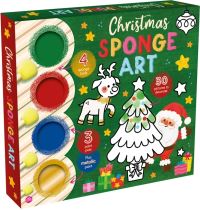 Book Cover for Christmas Sponge Art by Igloo Books Ltd