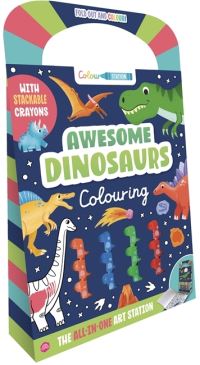 Book Cover for Awesome Dinosaurs Colouring by Igloo Books Ltd