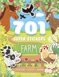 Book Cover for 701 Super Stickers Farm by Igloo Books Ltd