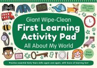Book Cover for Giant Wipe-Clean First Learning Activity Pad All About My World by Autumn Publishing