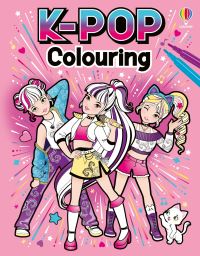 Book Cover for K-Pop Colouring Book by Usborne
