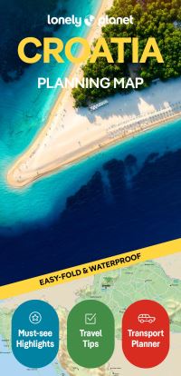 Book Cover for Lonely Planet Croatia Planning Map by Lonely Planet